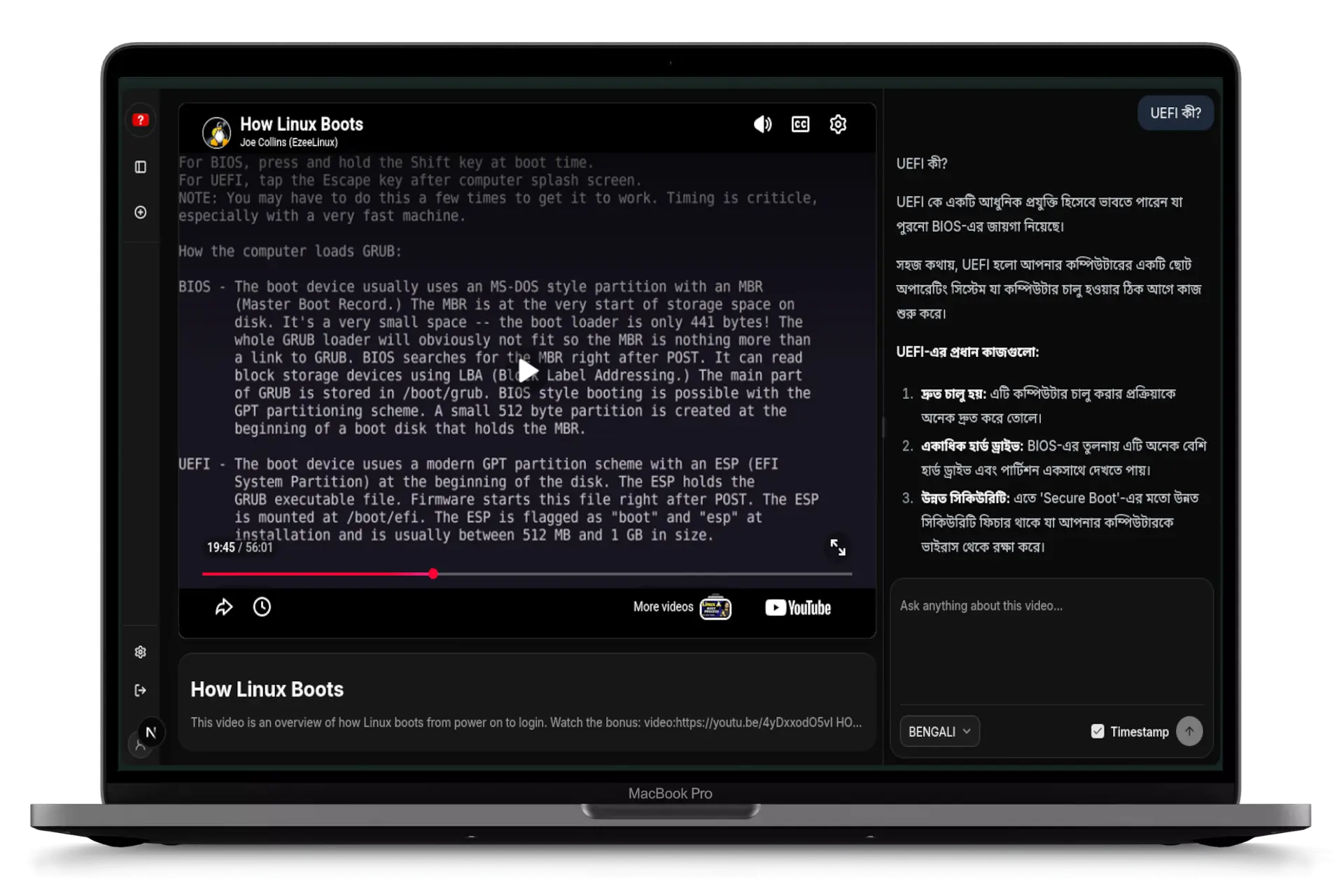 YouTube Doubt Clearer